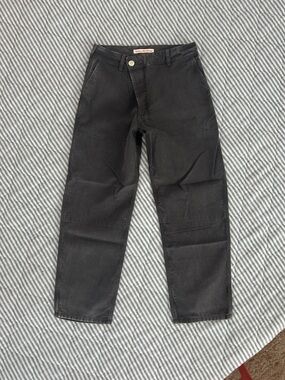 $310 Emma Rothkopf Cross Front Hunting Pants 4 Womens Almost Black